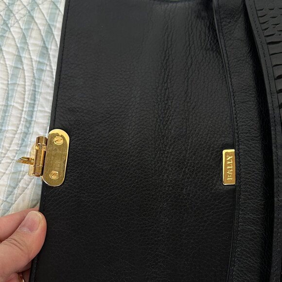 Bally Black Alligator Shoulder Bag with Wallet - Picture 10 of 16